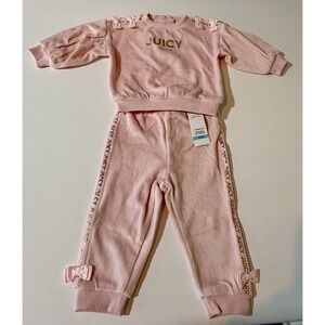 NWT's Juicy Couture 2 Pc Set. 6-9 M, Ultra Soft For Your Casual Princess!